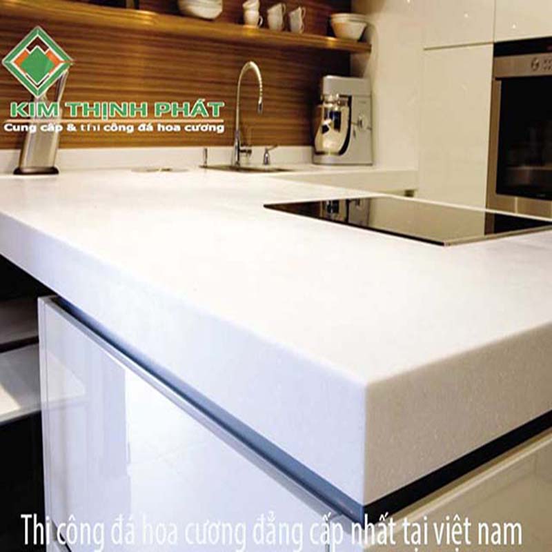 Bàn đá hoa cương granite trắng