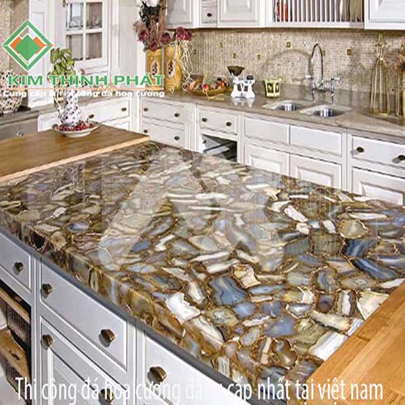 Bàn đá hoa cương granite tự nhiên trắng