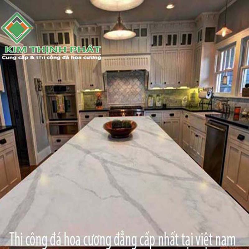 Bàn đá hoa cương granite tự nhiên xanh