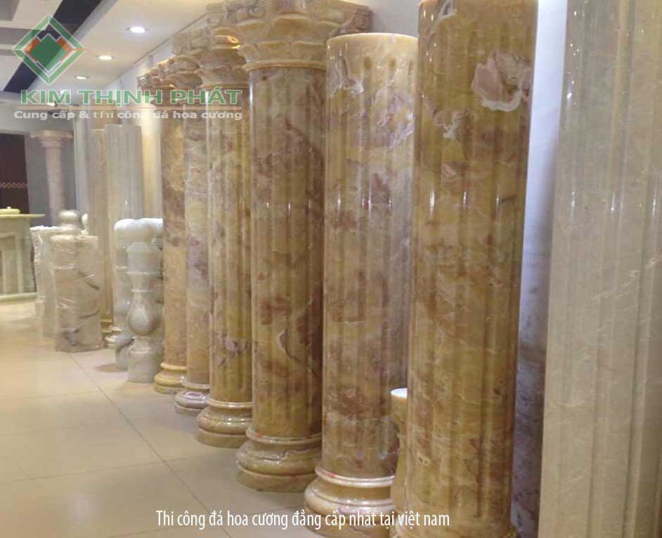 cột tròn đá hoa cương