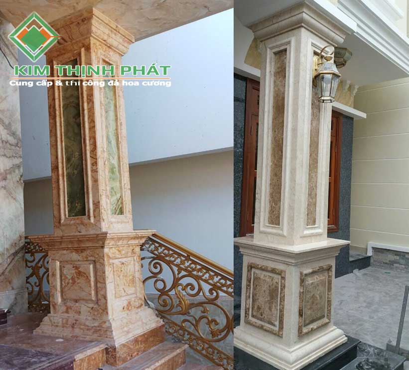cột tròn đá hoa cương