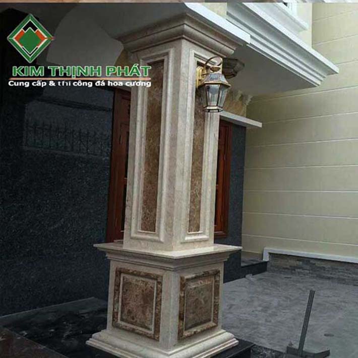 đá hoa cương cột vuông