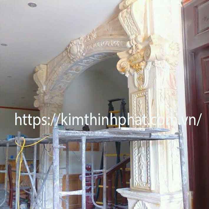 đá hoa cương cột vuông