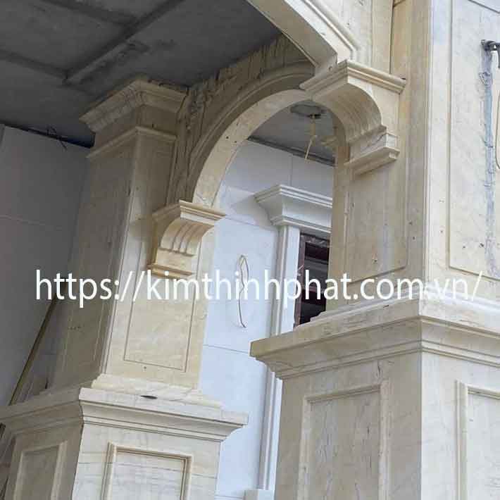 đá hoa cương cột vuông
