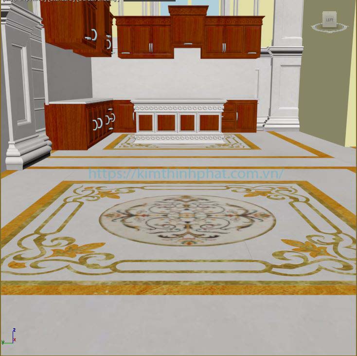 Bán đá hoa cương marble trắng kem Adonit